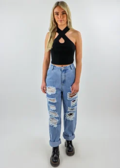 Tic Toc Don't Get It Twisted Top ★ Black Tops 9 Tic Toc Don't Get It Twisted Top ★ Black Tops