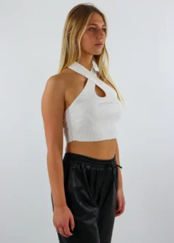 Tic Toc Don't Get It Twisted Top ★ White Tops