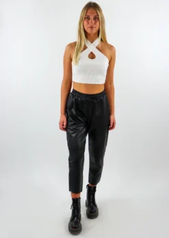 Tic Toc Don't Get It Twisted Top ★ White Tops