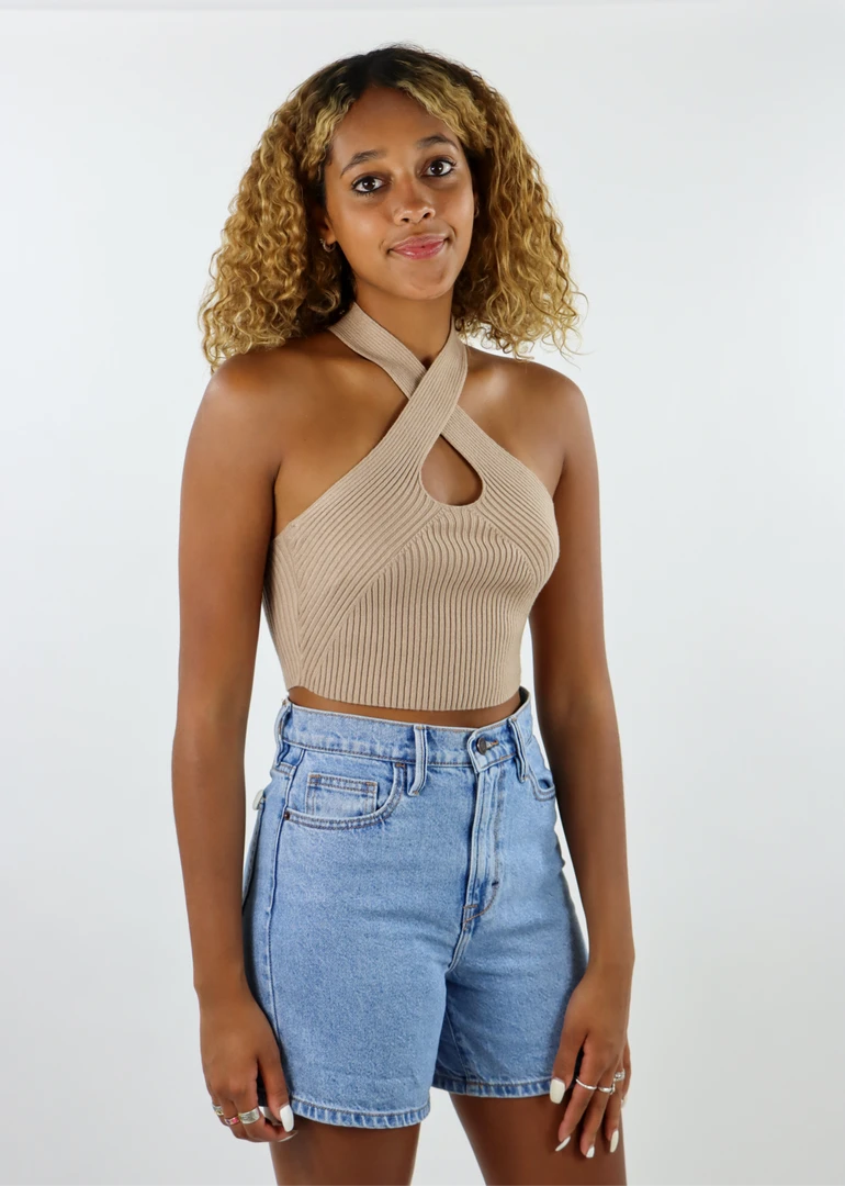 Tic Toc Don't Get It Twisted Top ★ Camel 4 Tic Toc Don't Get It Twisted Top ★ Camel