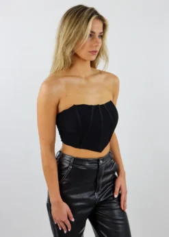 Tic Toc Tops Gonna Get This Corset Top ★ Black