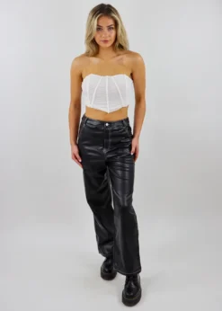 Tic Toc Tops Gonna Get This Corset Top ★ White