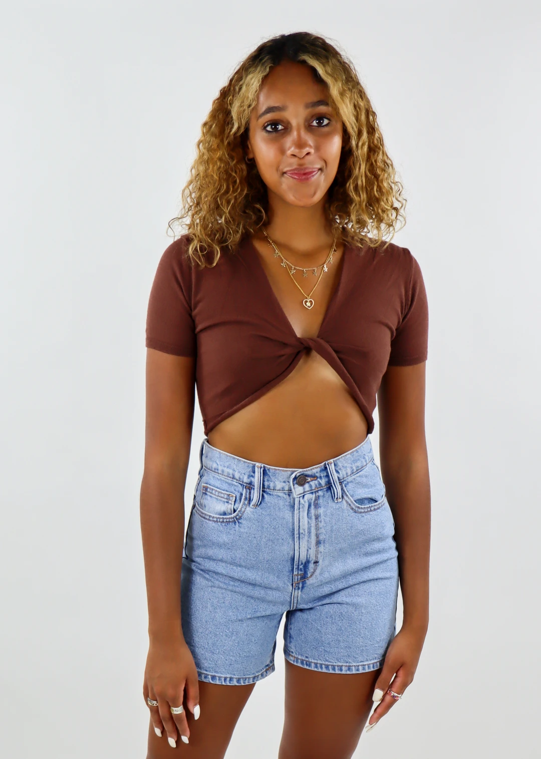 Tic Toc Favorite Mistake Top ★ Brown Tops 4 Tic Toc Favorite Mistake Top ★ Brown Tops