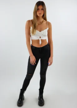 Tic Toc Hustle Top ★ White