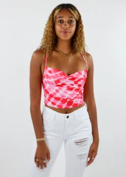 Stevenella Sale Totally Groovy Tank ★ Hot Pink