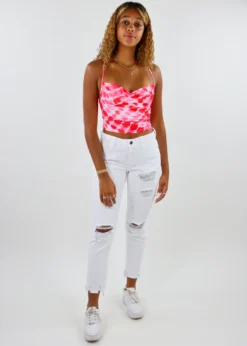 Stevenella Sale Totally Groovy Tank ★ Hot Pink