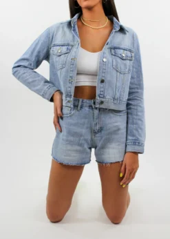 Ontwelfth Shine On Denim Jacket ★ Light Wash Denim