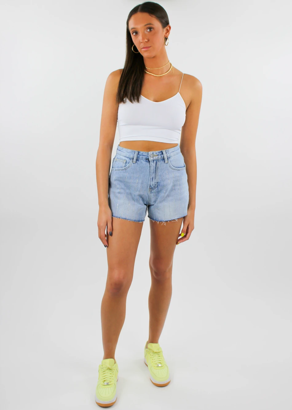 Ontwelfth Shine On Denim Shorts ★ Light Wash Denim Bottoms 10 Ontwelfth Shine On Denim Shorts ★ Light Wash Denim Bottoms