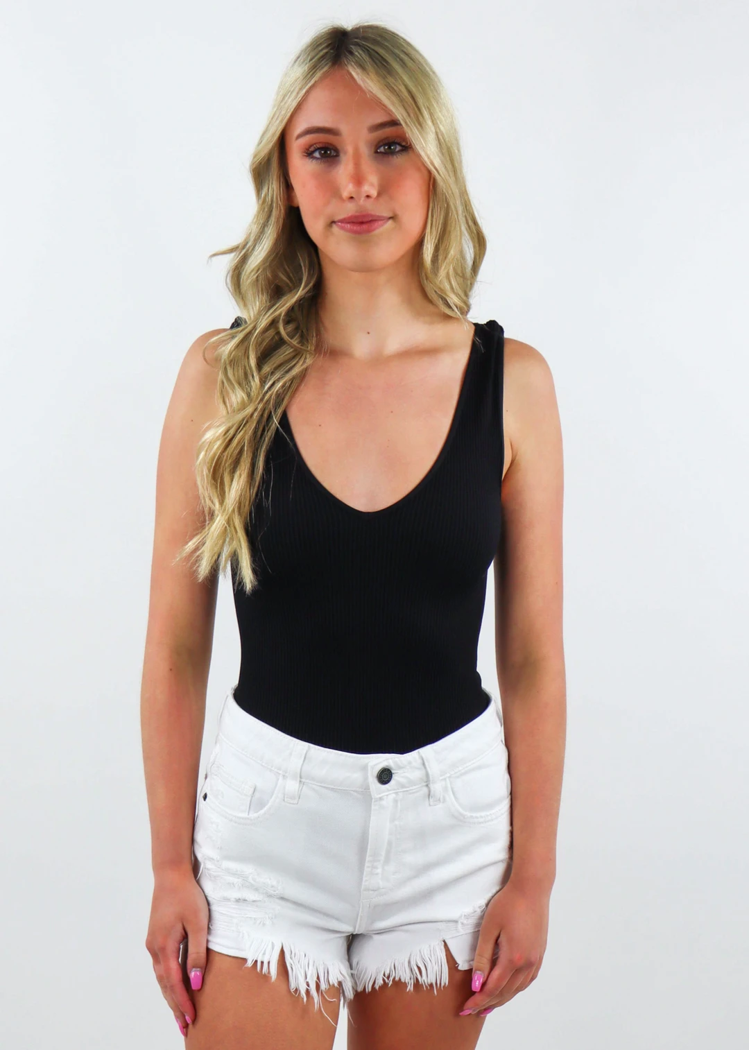 NIKIBIKI Tops Take The Plunge Bodysuit ★ Black 3 NIKIBIKI Tops Take The Plunge Bodysuit ★ Black