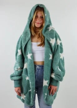 Hem & Thread Fuzzy Star Jacket ★ Sage 10 Hem & Thread Fuzzy Star Jacket ★ Sage