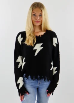 Storia Tops Thunderstruck Sweater ★ Black