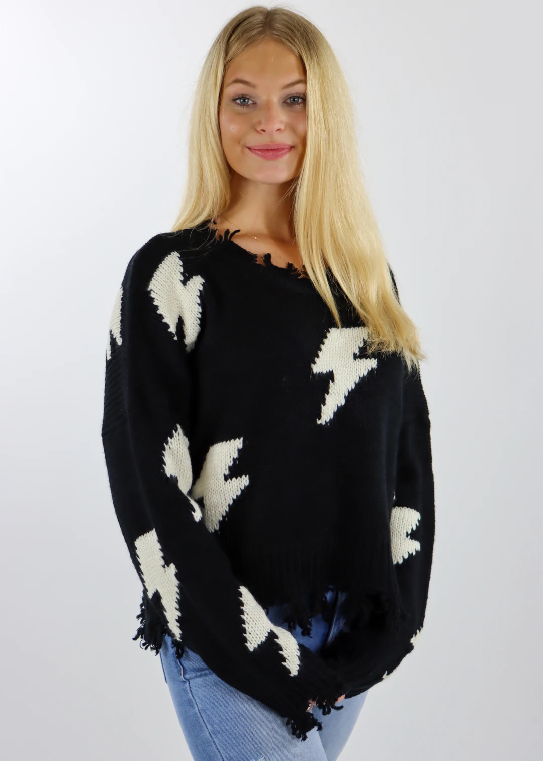 Storia Tops Thunderstruck Sweater ★ Black 4 Storia Tops Thunderstruck Sweater ★ Black