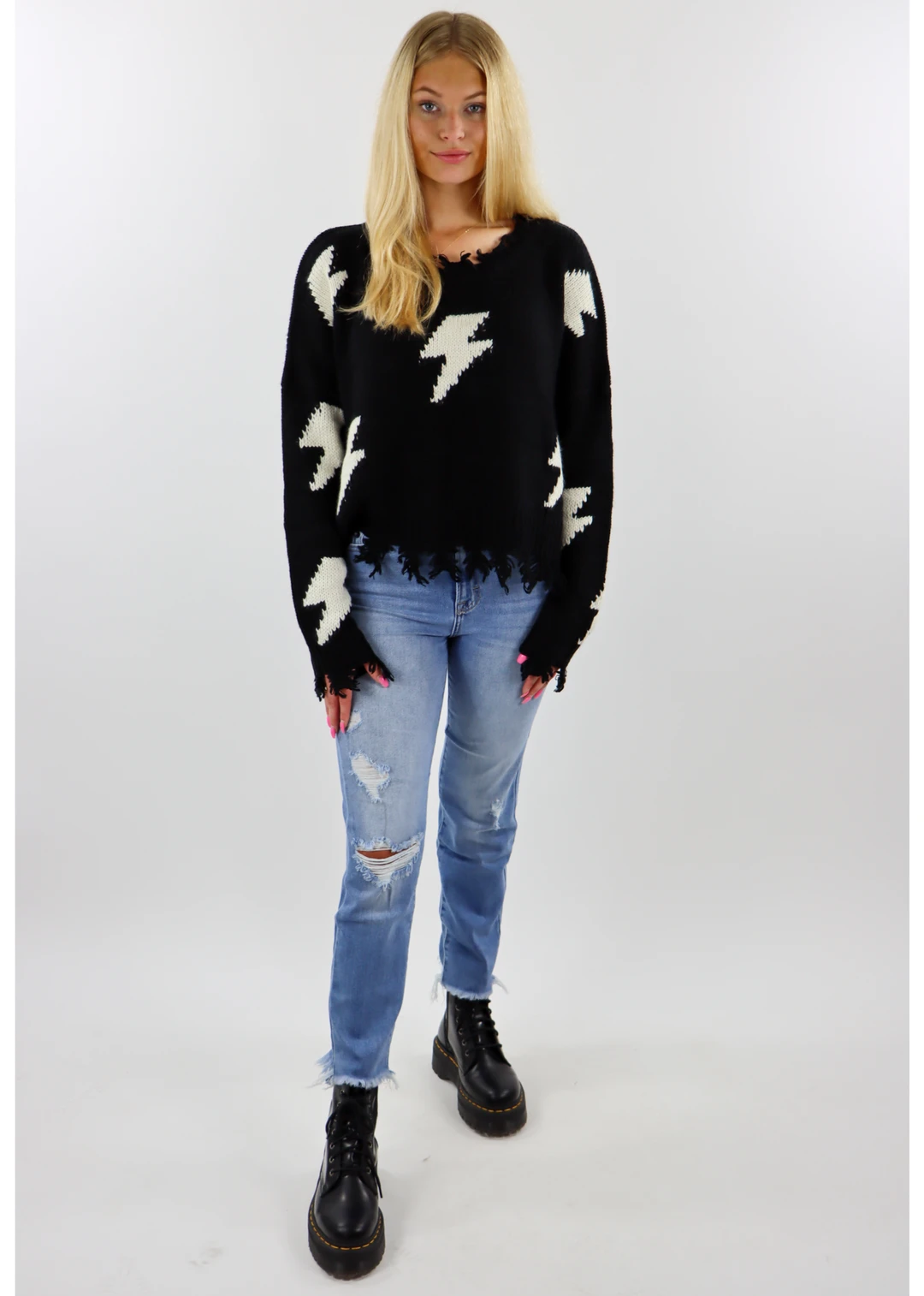 Storia Tops Thunderstruck Sweater ★ Black 6 Storia Tops Thunderstruck Sweater ★ Black