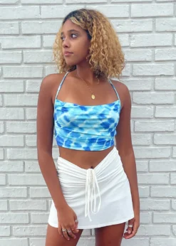 Stevenella Tops Totally Groovy Tank ★ Blue Tie Dye