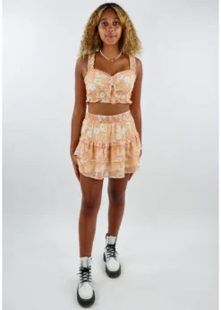 Rock N Rags Sun Dazed Skirt ★ Orange Bottoms