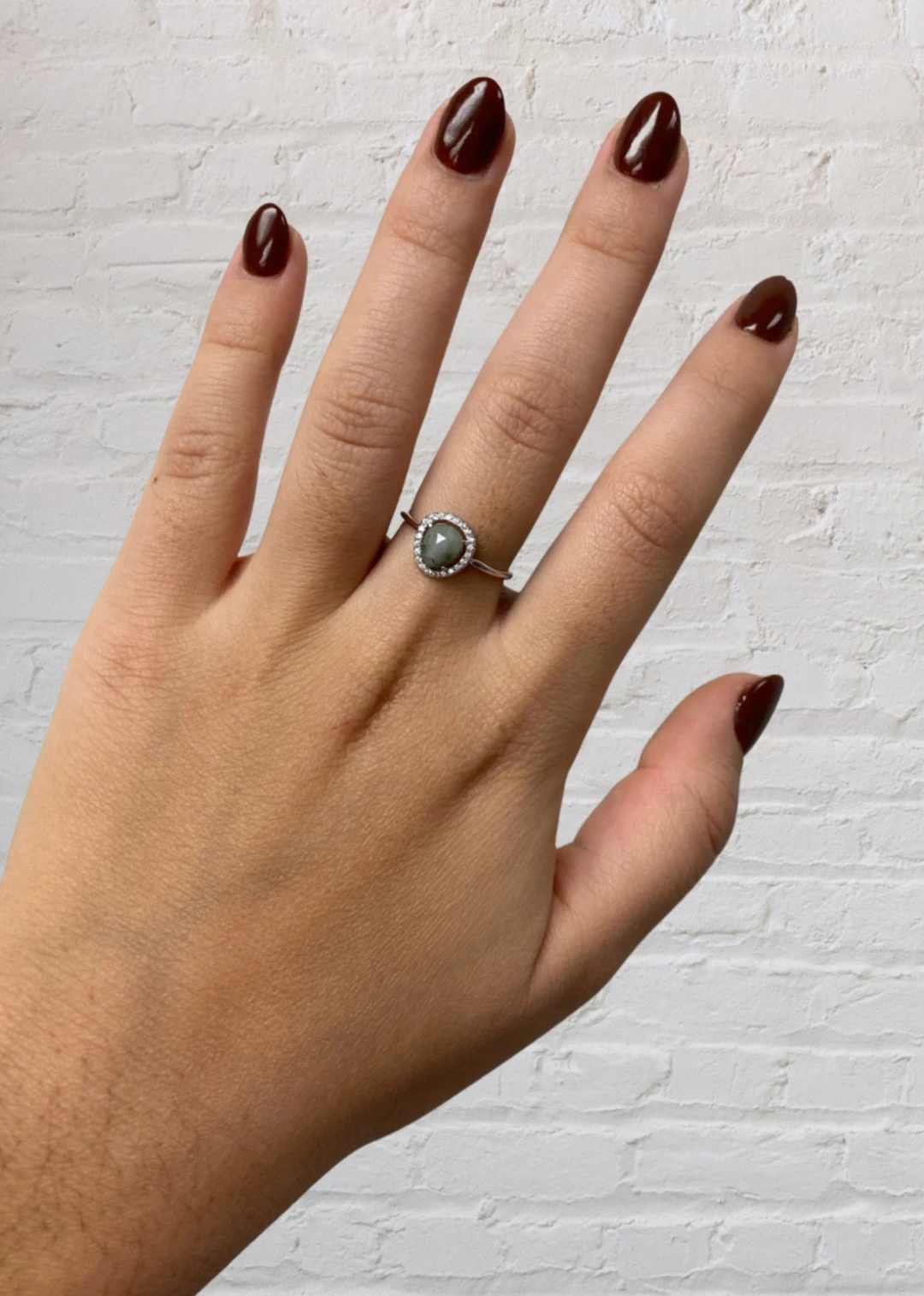 Rock N Rags Cloud Grey Stone Opal Ring ★ Silver 3 Rock N Rags Cloud Grey Stone Opal Ring ★ Silver