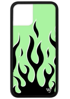Wildflower Flames IPhone Case ★ Neon Green Best Sellers
