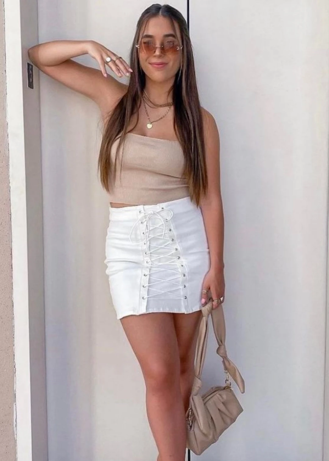 Le Lis Bottoms Dancing Nights Skirt ★ White 3 Le Lis Bottoms Dancing Nights Skirt ★ White