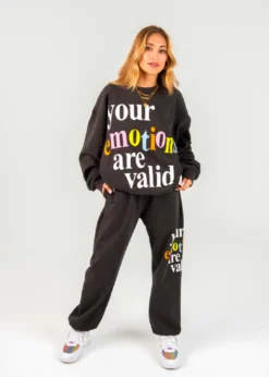 Mayfair Group Mayfair Your Emotions Are Valid Crewneck ★ Charcoal Grey Newness
