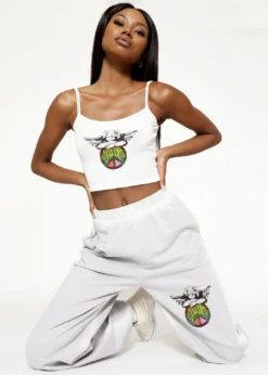 Tops Boys Lie Peace Of Boys Lie Thermal Tank ★ White