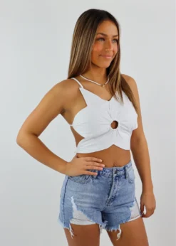 Rock N Rags Newness Bed Of Roses Top ★ White
