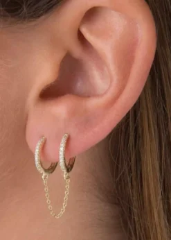 Sahira Jewelry Design Double Trouble Earring ★ Gold