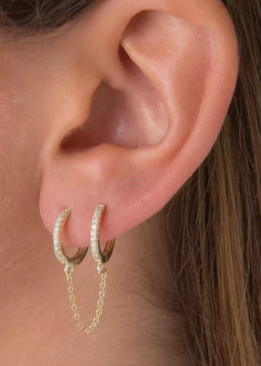 Sahira Jewelry Design Double Trouble Earring ★ Gold 3 Sahira Jewelry Design Double Trouble Earring ★ Gold