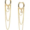 Sahira Jewelry Design Chain Smoker Earrings ★ Gold Newness