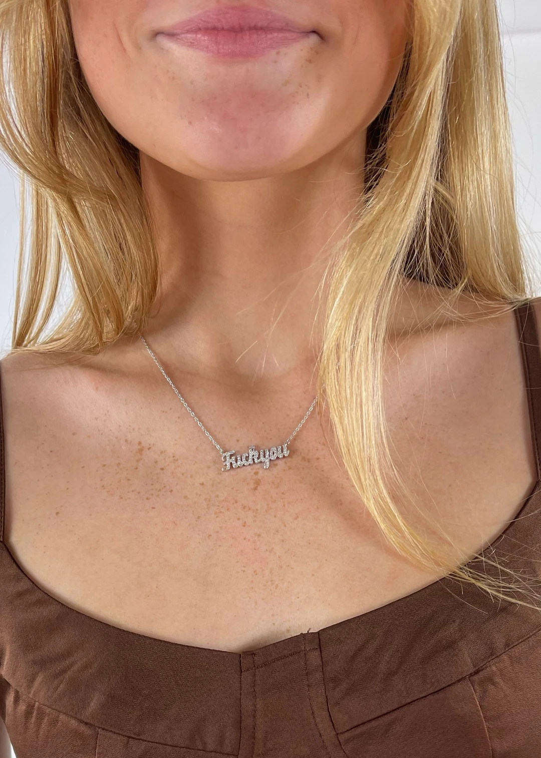 IiShii Designs F You Necklace ★ Silver Newness 3 IiShii Designs F You Necklace ★ Silver Newness