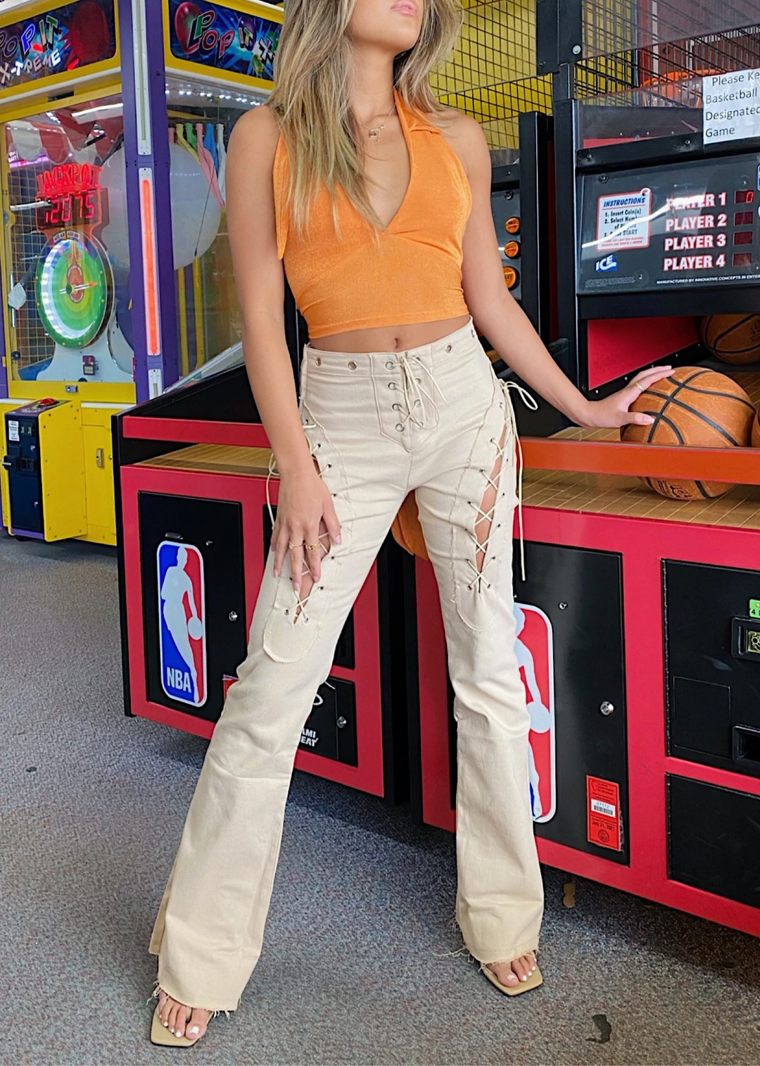 The Kript Make Me Feel Pants ★ Beige Bottoms 3 The Kript Make Me Feel Pants ★ Beige Bottoms