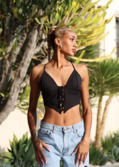 Emory Park Lover Like Me Tank ★ Black Tops