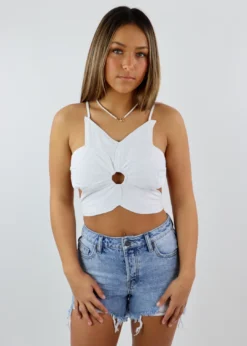 Rock N Rags Newness Bed Of Roses Top ★ White