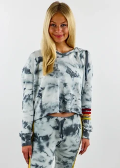 Vintage Havana Coloring Book Tie Dye Hoodie ★ Navy Tops
