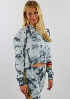 Vintage Havana Coloring Book Tie Dye Hoodie ★ Navy Tops