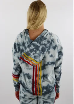 Vintage Havana Coloring Book Tie Dye Hoodie ★ Navy Tops