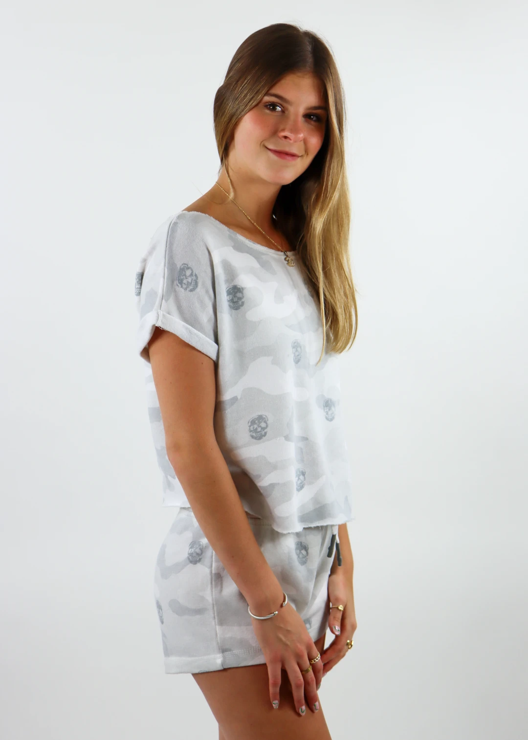 Vintage Havana Hearts On Fire Short Sleeve ★ Cloud Grey Camo 4 Vintage Havana Hearts On Fire Short Sleeve ★ Cloud Grey Camo