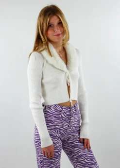 Cotton Candy Let Me Love You Cardigan ★ White Tops