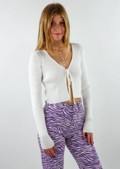 Cotton Candy Let Me Love You Cardigan ★ White Tops