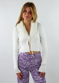 Cotton Candy Let Me Love You Cardigan ★ White Tops