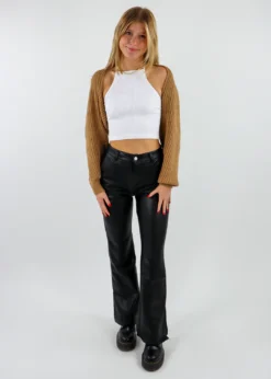 Cotton Candy Tell Me You Love Me Cardigan Shrug ★ Camel Tops