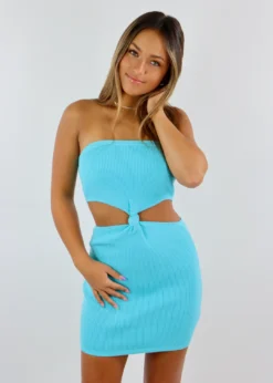 Cotton Candy Newness Formation Dress ★ Aqua