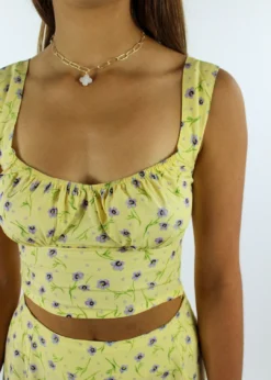 Motel Tops Sunday Funday Top ★ Yellow