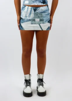 Motel Tired Of Talking Skirt ★ Blue