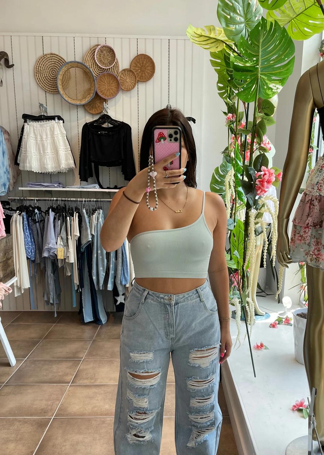 NIKIBIKI Shoot Your Shot One Shoulder Tank ★ Aqua Best Sellers 4 NIKIBIKI Shoot Your Shot One Shoulder Tank ★ Aqua Best Sellers