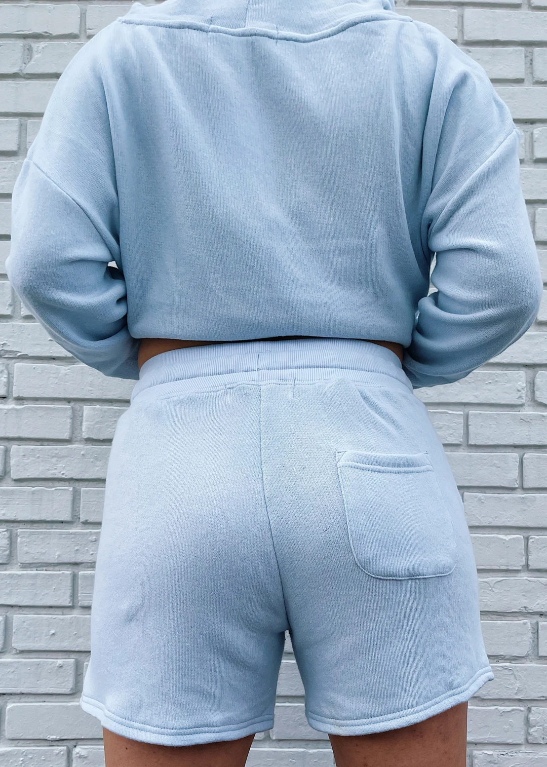 Vintage Havana Tell Me Sweat Shorts ★ Baby Blue Bottoms 6 Vintage Havana Tell Me Sweat Shorts ★ Baby Blue Bottoms