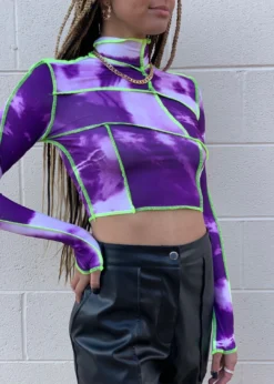 Stevenella Aspen Long Sleeve Top ★ Purple Tops