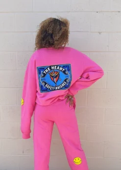 Boys Lie Perfect Match Crewneck ★ Neon Pink