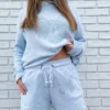 Vintage Havana Tell Me Sweat Shorts ★ Baby Blue Bottoms