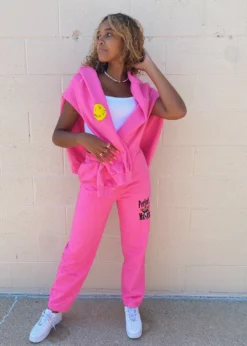 Boys Lie Perfect Match Sweats ★ Neon Pink Newness