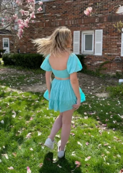 Sky To Moon Break Free Dress ★ Turquoise